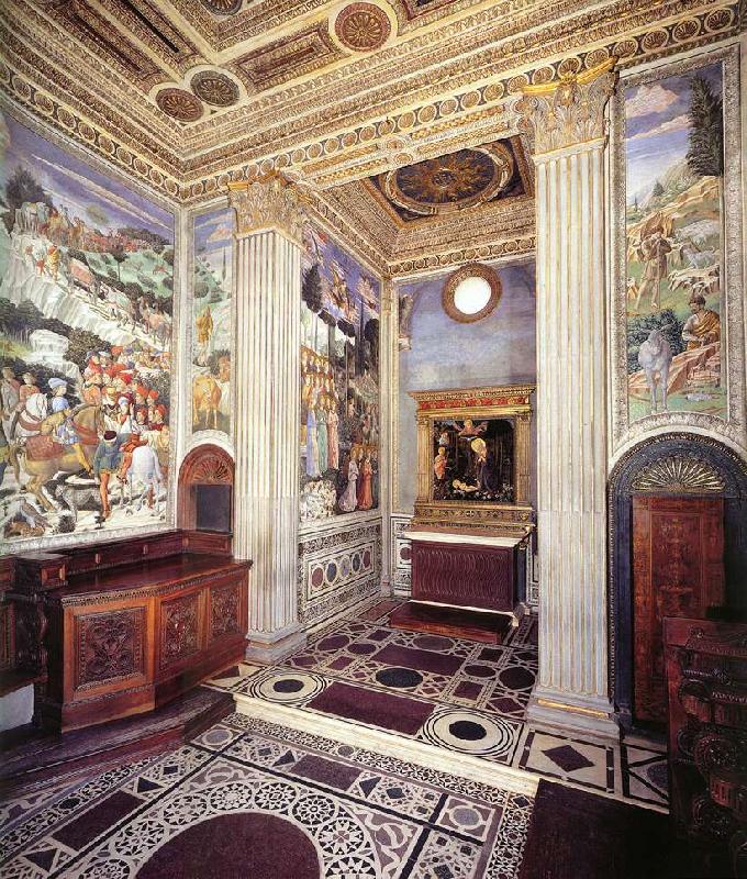 GOZZOLI, Benozzo View of the Chapel g Spain oil painting art